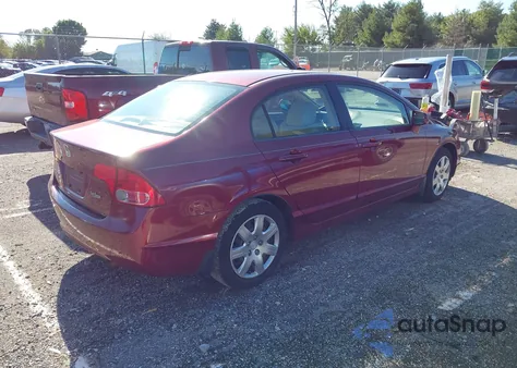 2008 Honda Civic Lx z USA, uszkodzony, nr VIN 1HGFA16598L054845